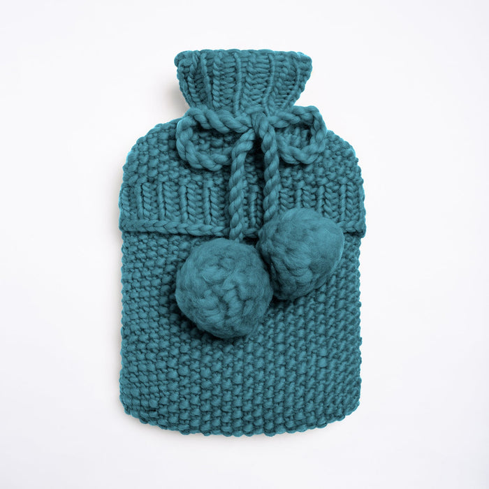 Hot Water Bottle Knitting Kit - Duck Egg - Wool Couture
