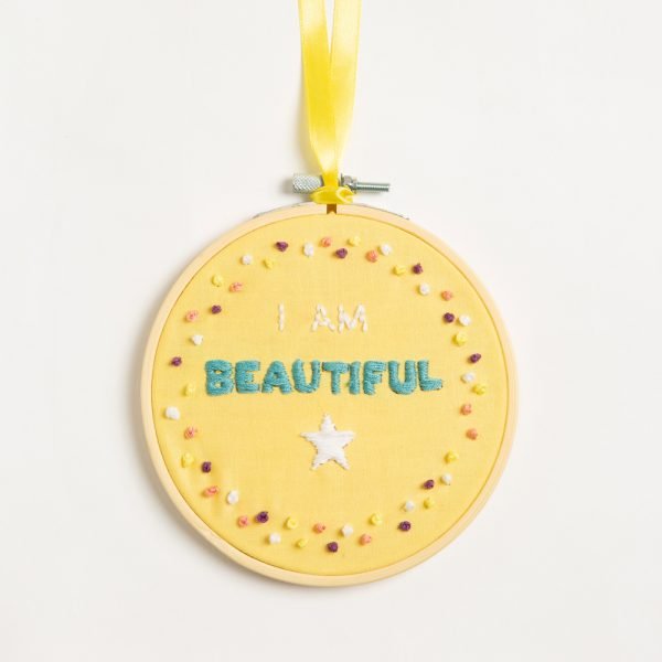 I am Beautiful Embroidery Kit - Wool Couture