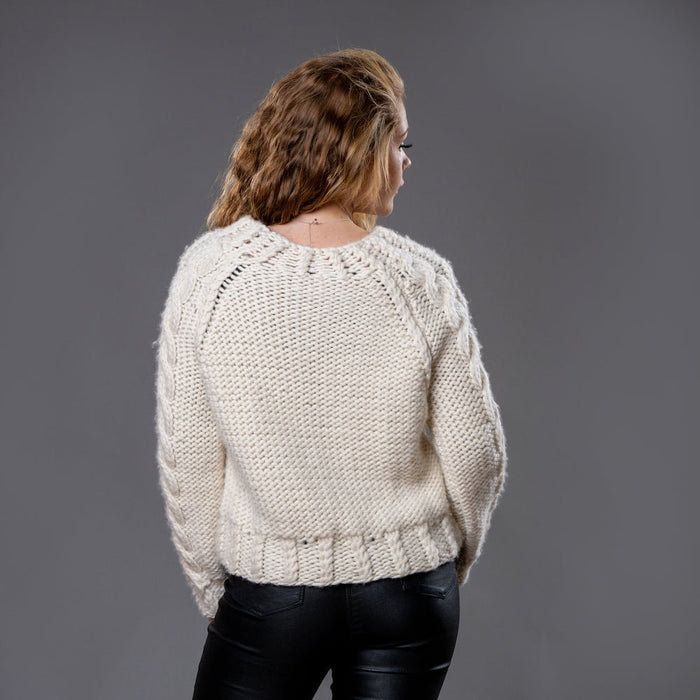 Jumper Knitting PDF Pattern - Cable Knit Jumper - Wool Couture