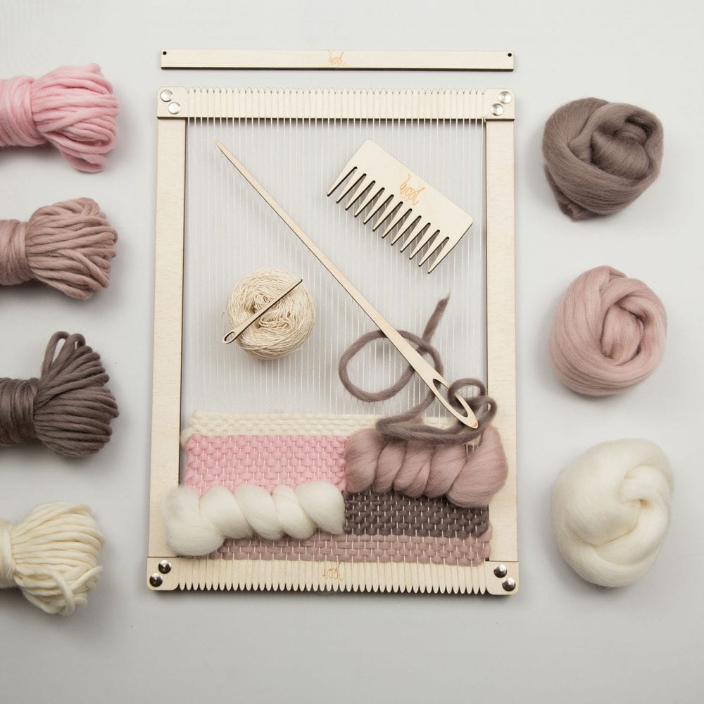 Large Rectangular Weaving Loom Kit | Wool Couture
