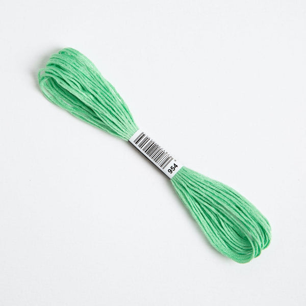 Leaf Green Embroidery Thread Floss 954 - Wool Couture