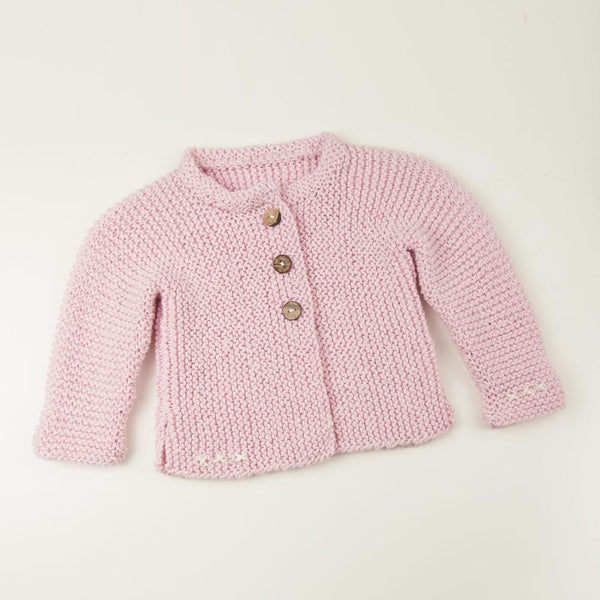 Lilly Cardigan Baby Knitting Kit - Wool Couture
