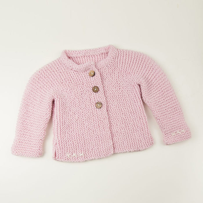 Lilly Cardigan Baby Knitting Pattern PDF - Wool Couture