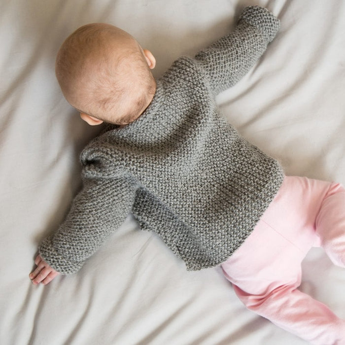 Lilly Cardigan Baby Knitting Pattern PDF - Wool Couture