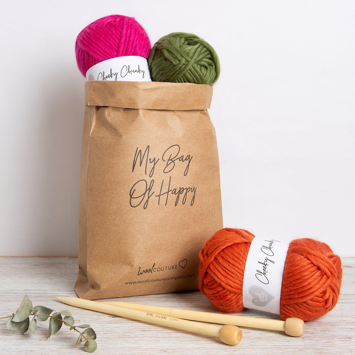 Linda's Scarf Knitting Kit - Wool Couture