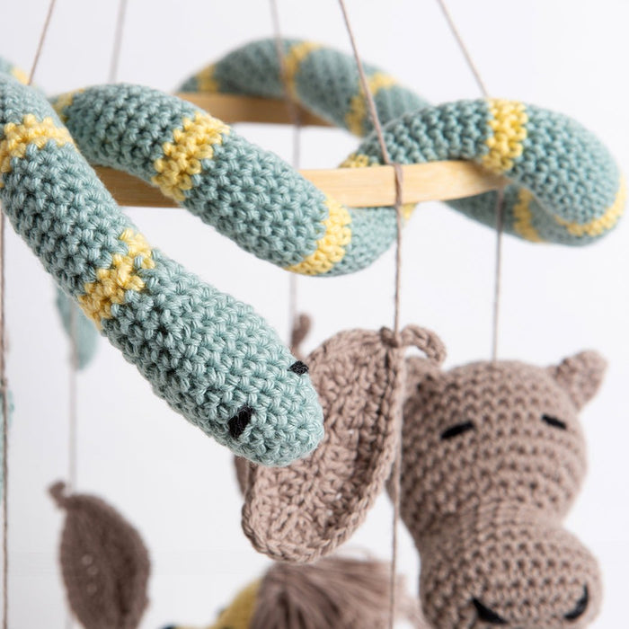 Lion & Snake Baby Mobile Crochet Kit - Wool Couture