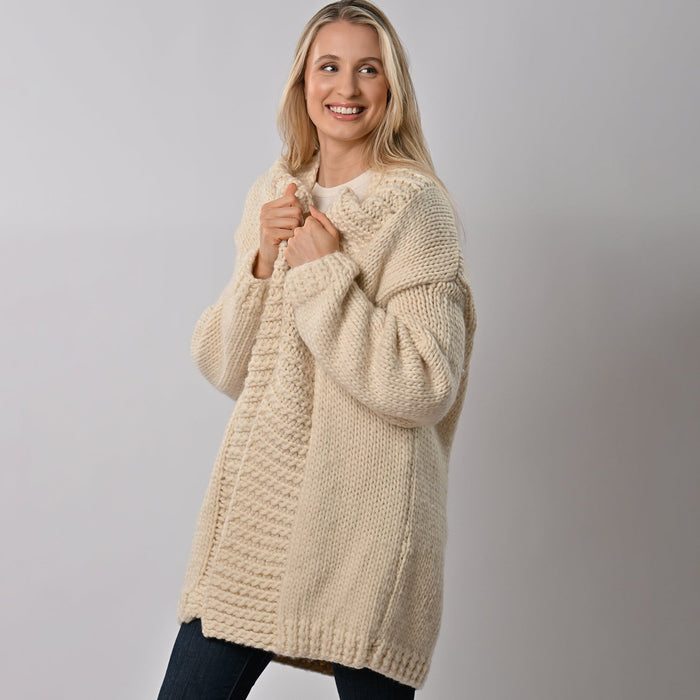 Long Cardigan Knitting Kit - Wool Couture
