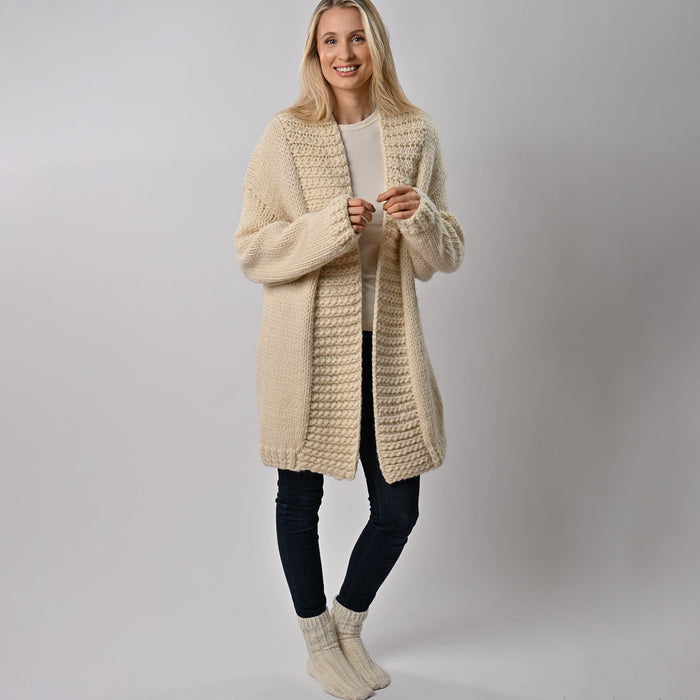 Long Cardigan Knitting Kit - Wool Couture