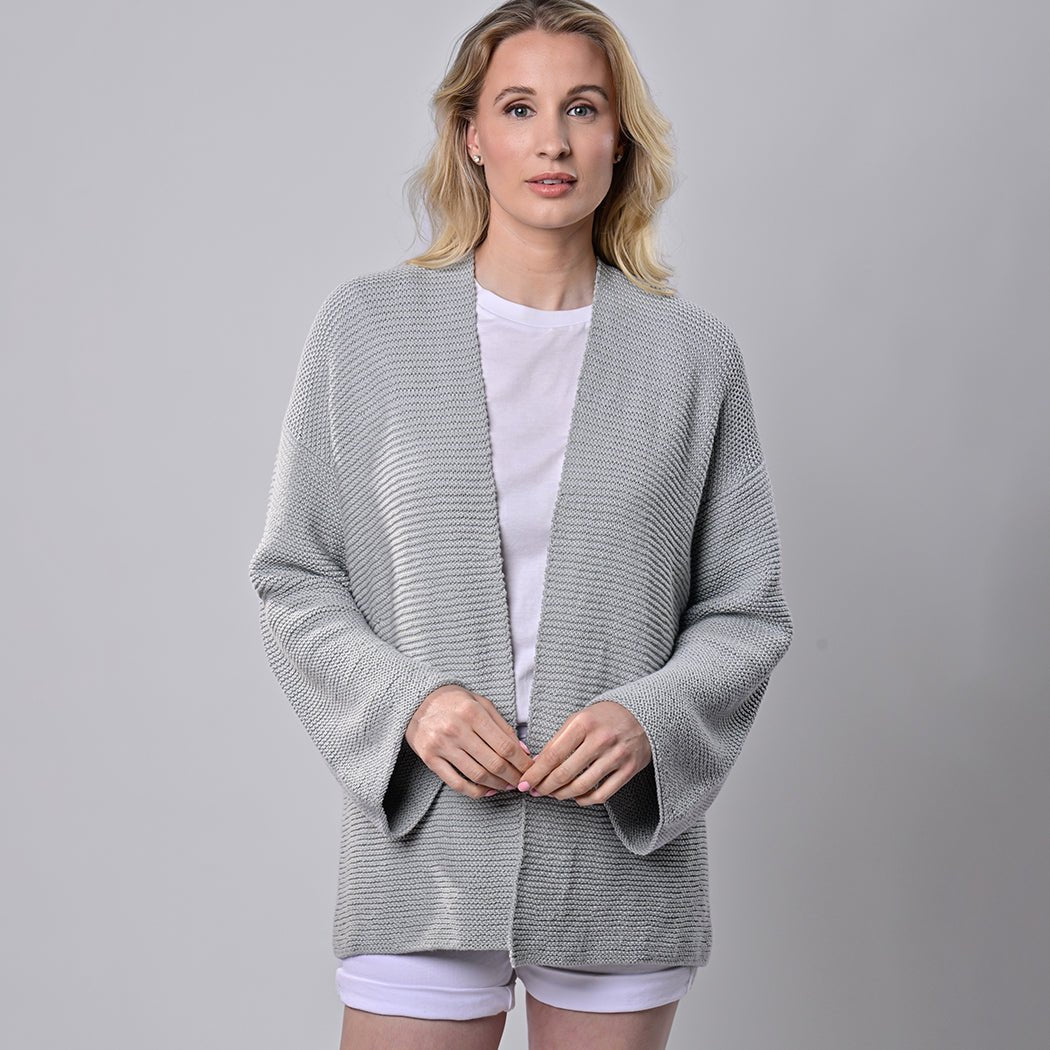 Grey summer cardigan sale