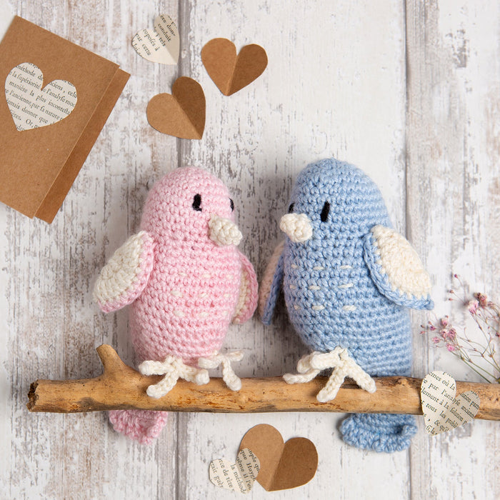 Love Birds Crochet Kit - Valentines - Wool Couture