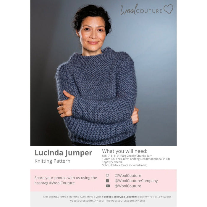 Lucinda Jumper Knitting PDF Pattern - Wool Couture