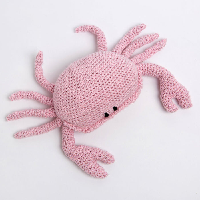 Hester Crab Animal Crochet Kit. Amigurumi Crochet Kit. Seaside