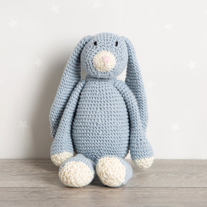 Mabel Bunny Knitting Kit - Baby Blue - Wool Couture