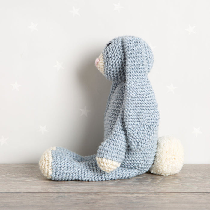 Mabel Bunny Knitting Kit - Baby Blue - Wool Couture