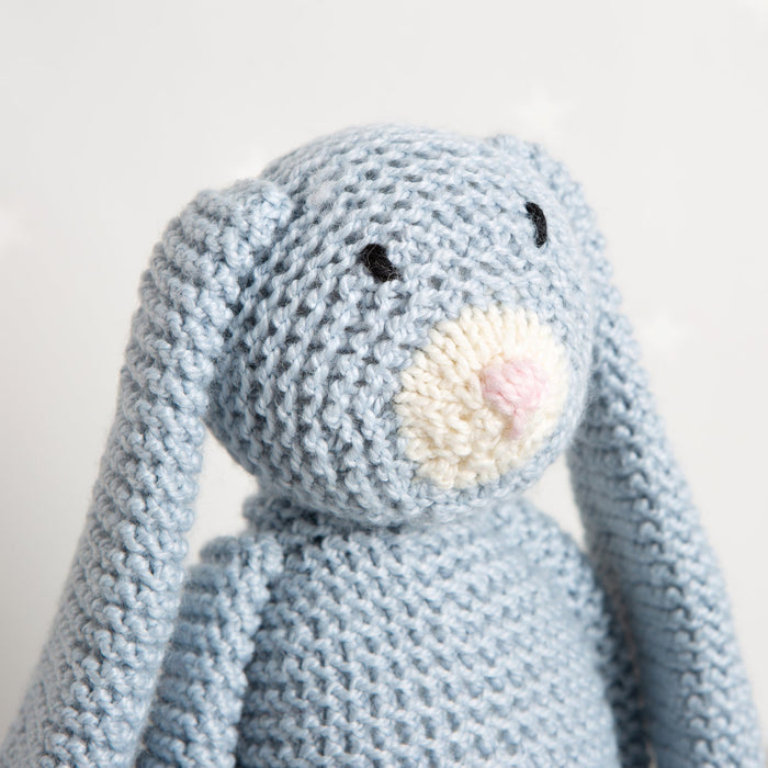 Mabel Bunny Knitting Kit - Baby Blue - Wool Couture