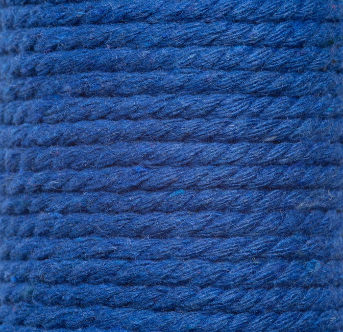 Macrame Cord 3mm in Blue - Wool Couture