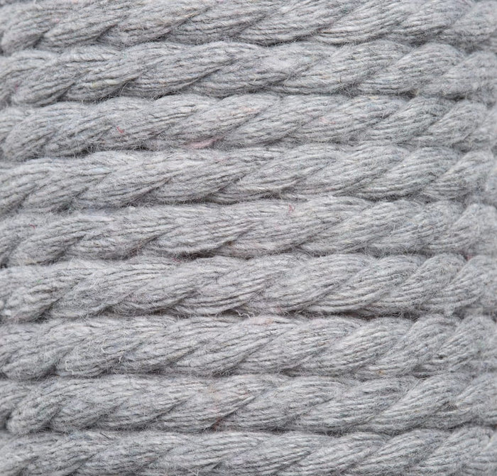 Macrame Cord 5mm in Grey - Wool Couture