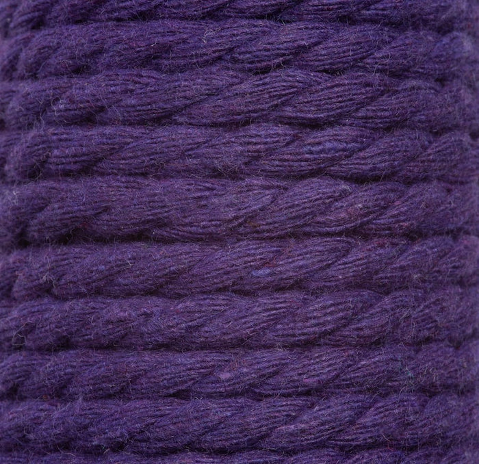 Macrame Cord 5mm in Purple - Wool Couture