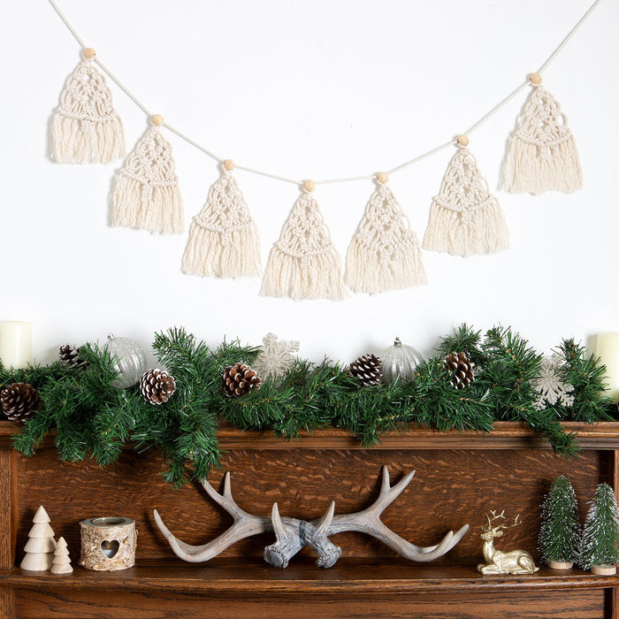 Macrame Craft Kit - Christmas Tree Garland - Wool Couture
