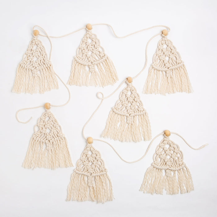 Macrame Craft Kit - Christmas Tree Garland - Wool Couture