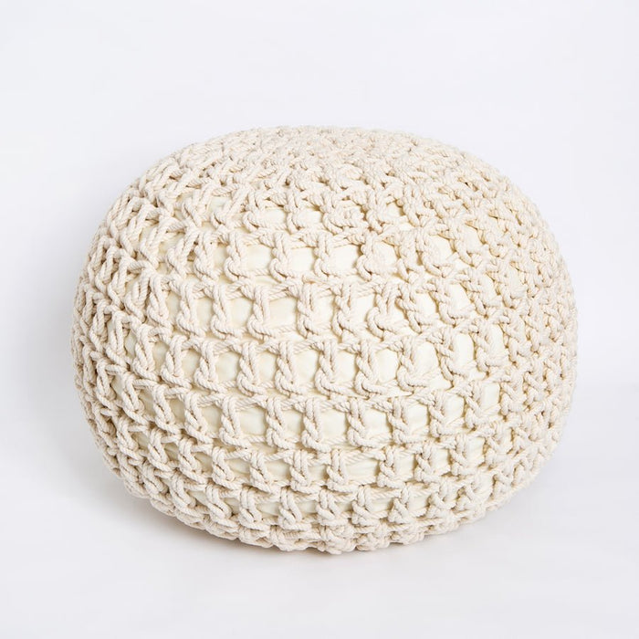 Macrame Pouffe Crochet Kit - Wool Couture