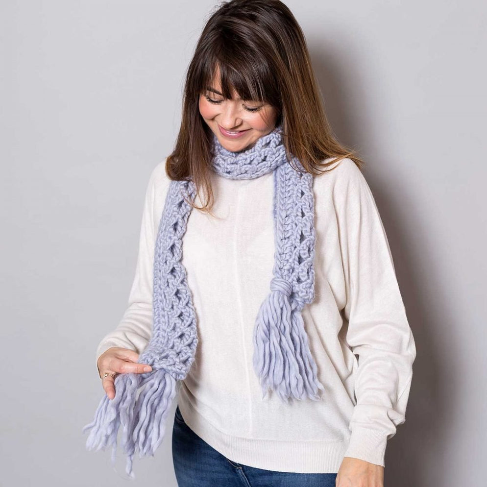 Maya Scarf Crochet Kit Wool Couture