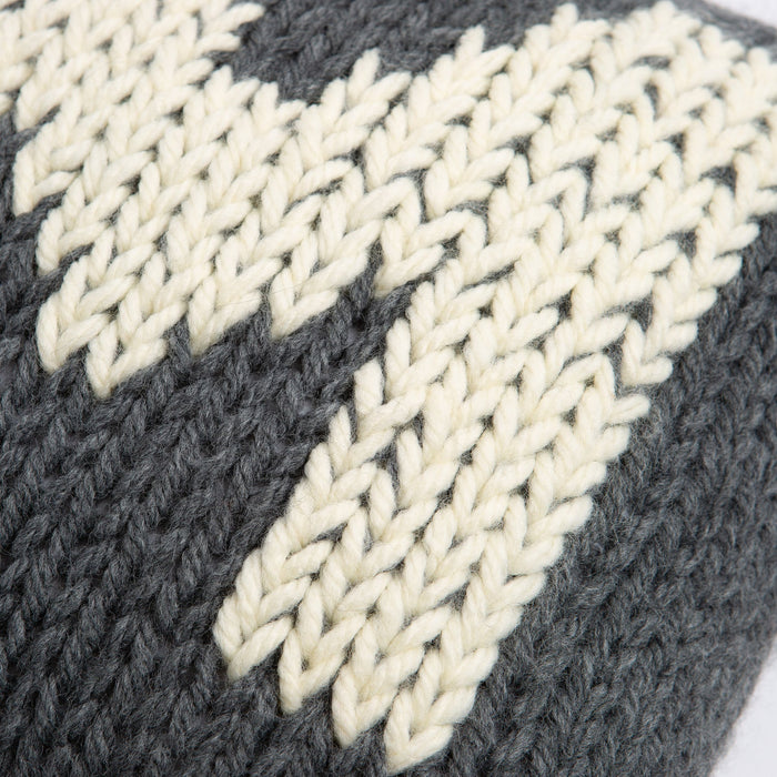Monogram Cushion Cover Knitting PDF Pattern - Wool Couture