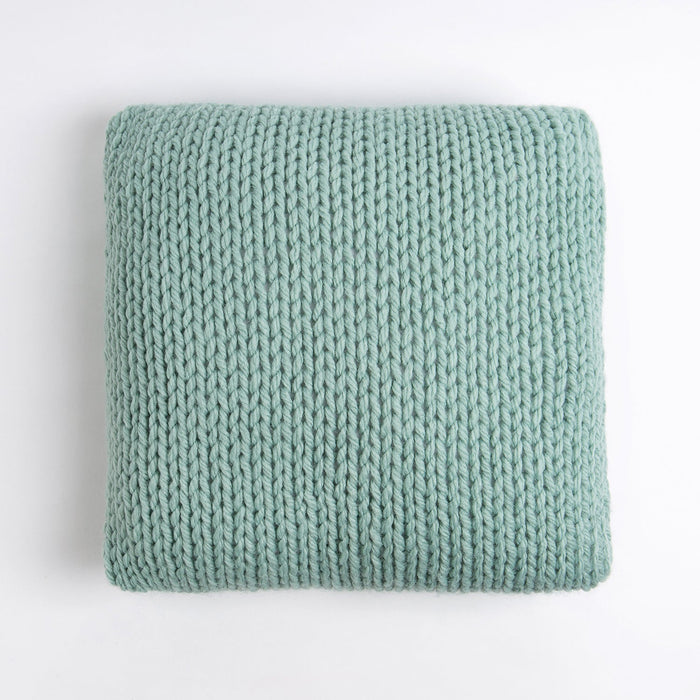 Monogram Cushion Knitting Kit - Agate Green - Wool Couture
