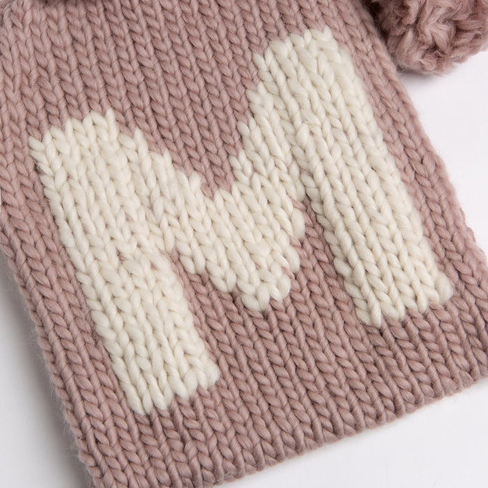 Monogram Hot Water Bottle Cover Knitting Kit - Cheeky Chunky - Wool Couture
