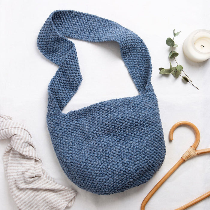 Moss Stitch Bag Knitting Kit - Wool Couture