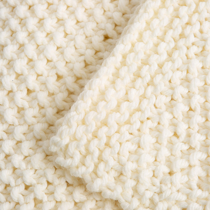 Moss Stitch Blanket Knitting Kit - Wool Couture
