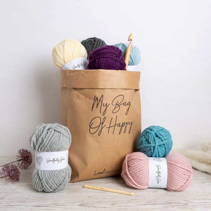 My First Cushion Crochet Kit - Beginner Basics - Wool Couture