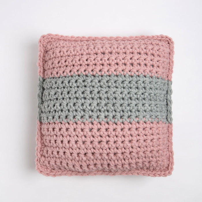 My First Striped Cushion Crochet Kit - Beginner Basics - Wool Couture