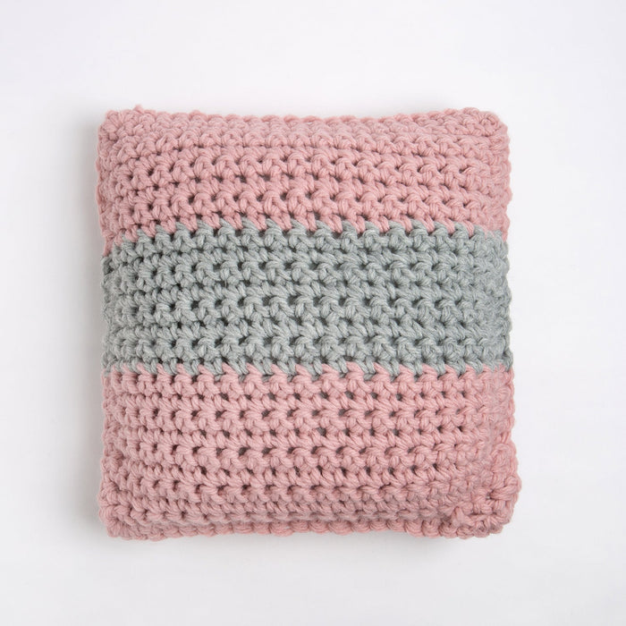 My First Striped Cushion Crochet Kit - Beginner Basics - Wool Couture