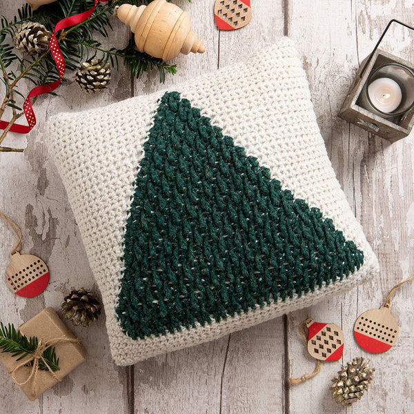 Oh Christmas Tree Cushion Crochet Kit - Wool Couture