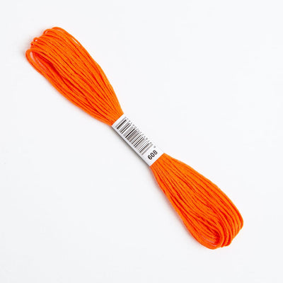 Orange Embroidery Thread Floss 608 - Wool Couture