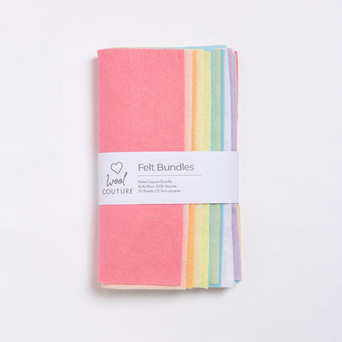 Pastel Felt Bundle - Wool Couture
