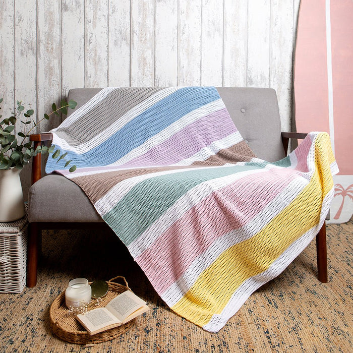 Pastel Rainbow Blanket Crochet Kit - Wool Couture