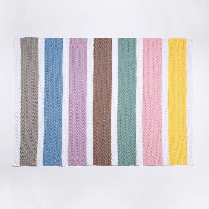 Pastel Rainbow Blanket Crochet Kit - Wool Couture