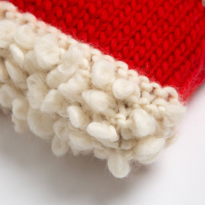 Personalised Christmas Stocking Knitting Kit in red - Wool Couture