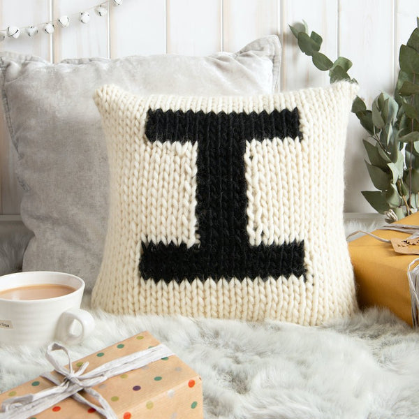 Personalised Cushion Knitting Kit - Wool Couture