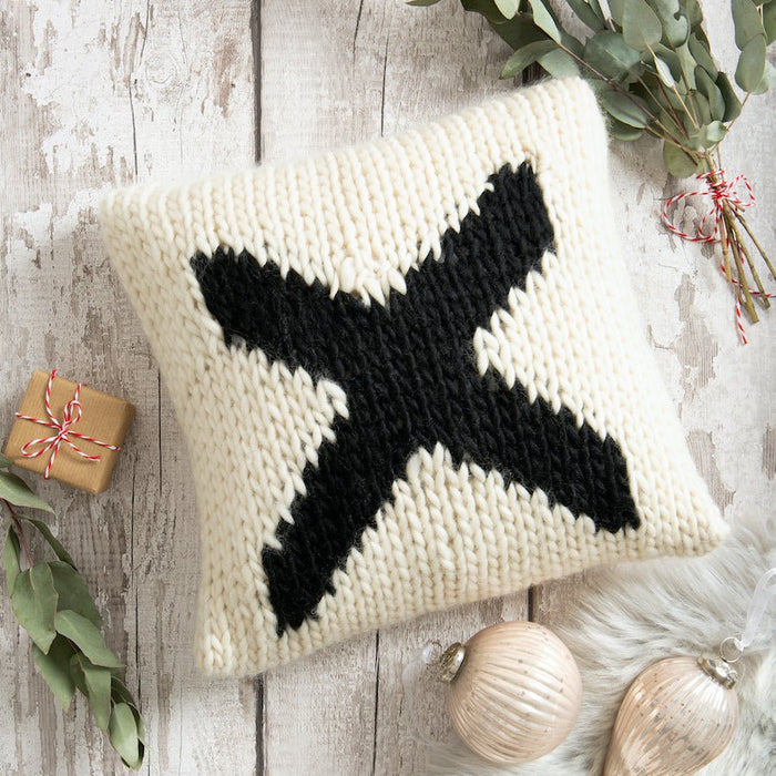 Personalised Cushion Knitting Kit - Wool Couture