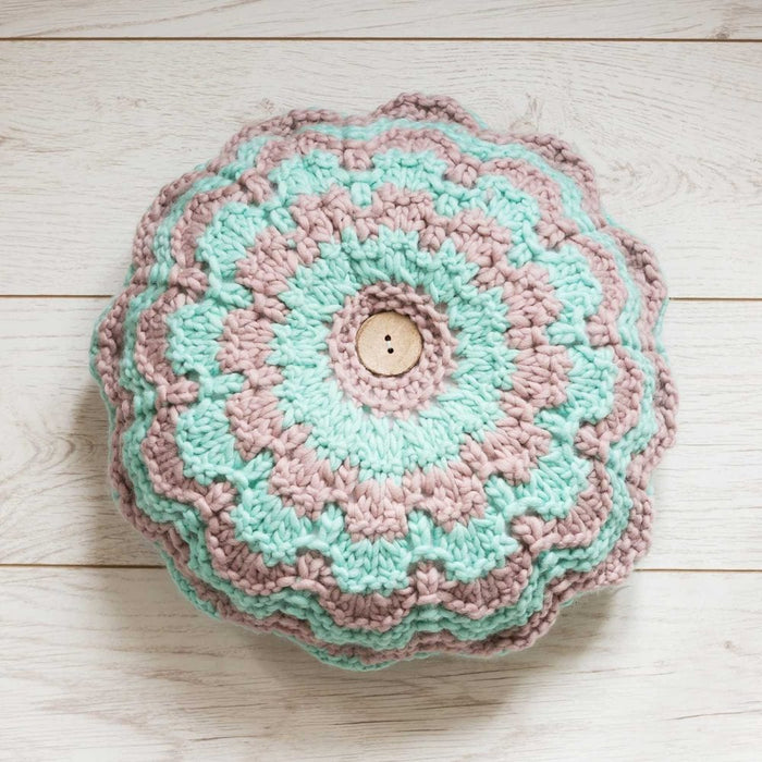 Petal Cushion Knitting Kit - Wool Couture