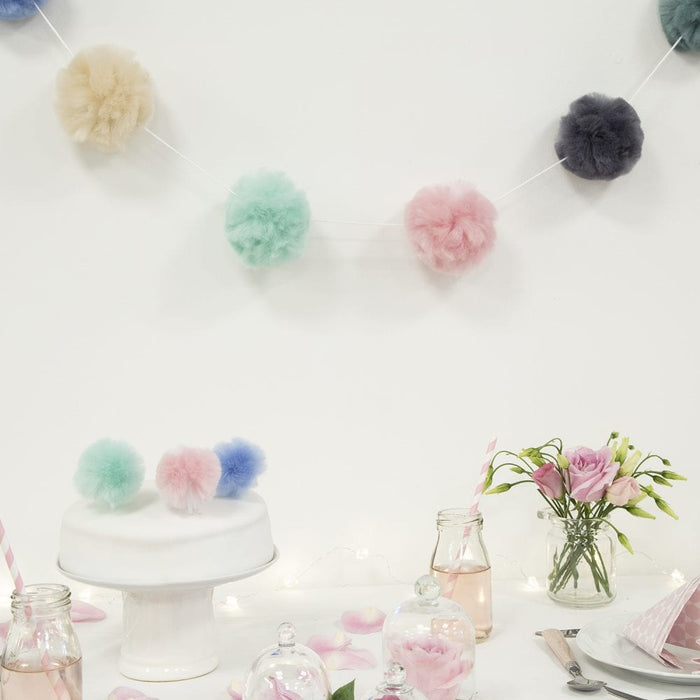 Pink Lemonade Pom Pom Garland Craft Kit - Wool Couture
