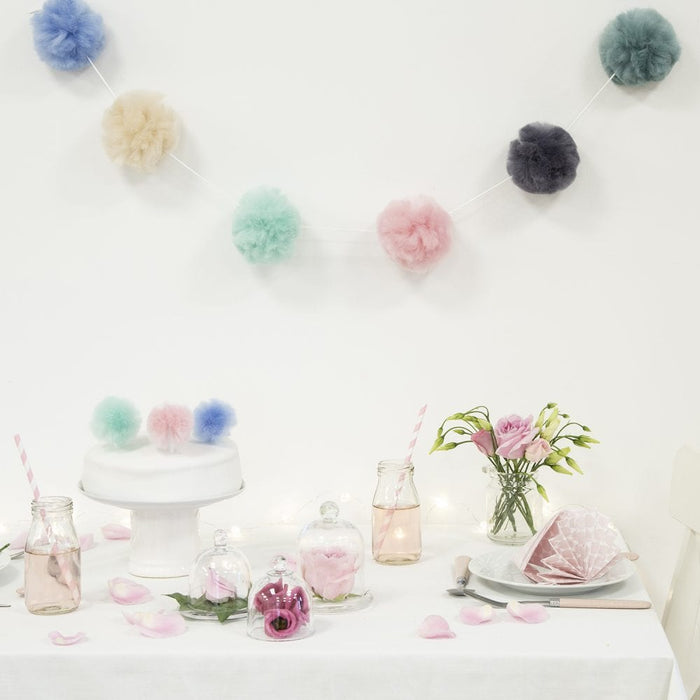 Pink Lemonade Pom Pom Garland Craft Kit - Wool Couture