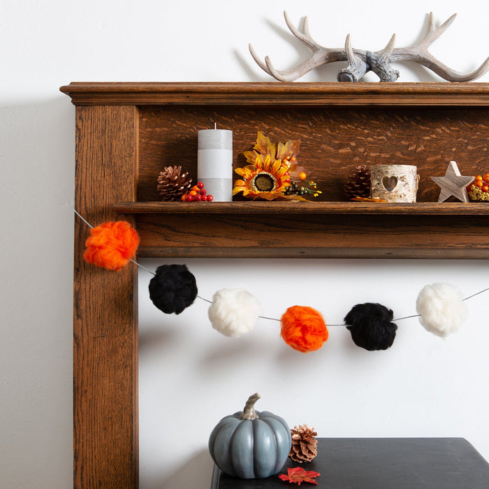 Pom Pom Garland DIY Kit - Pumpkin Soup - Wool Couture