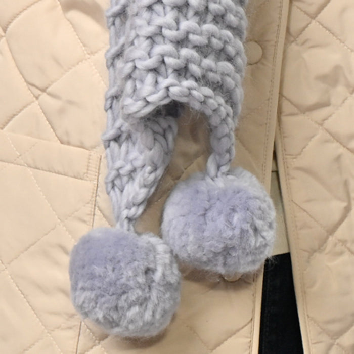Pom Pom Scarf Knitting Kit - Wool Couture