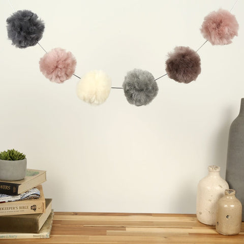 Pompom Garland Craft Kit - Neutral - Wool Couture