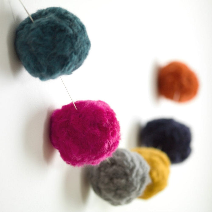 Pompom Garland - Muted - Wool Couture
