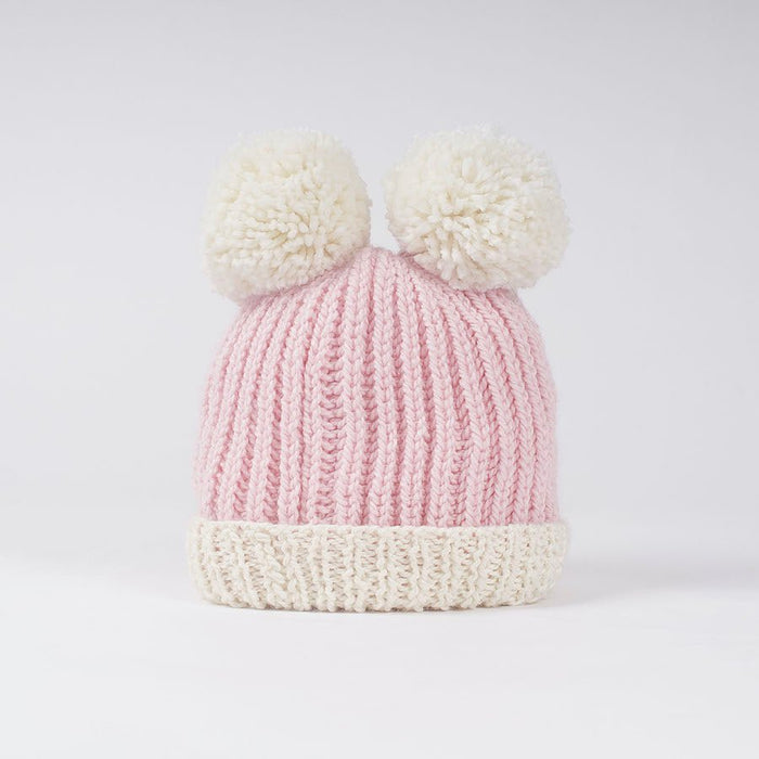 Pompom Hat Baby Knitting Kit - Wool Couture